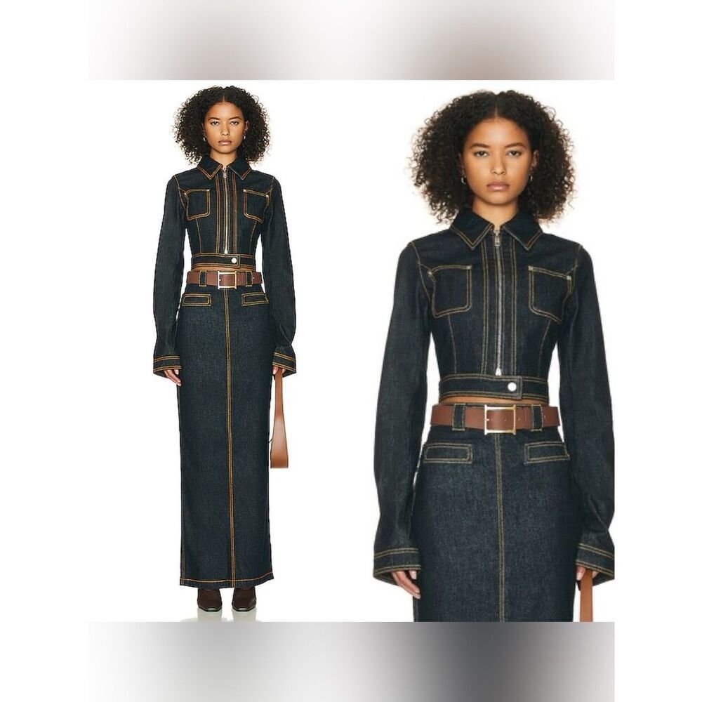 NEW HELSA Denim Small Jacket in Indigo
